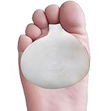 Metatarsal Pads Gel Ball of Foot Cushions for High Heel Rapid Pain Relief Forefoot Callus Blisters and Sesamoid Protectors for Heels Women Men 2 Pairs of Inserts and Hardskin Remover for Feet