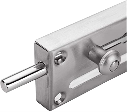Cerradura de cadena para puerta de acero inoxidable con perno de seguridad 7