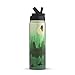 JoyJolt Stainless Steel Star Wars Water Bottle 22 oz with Straw Lid, BPA-Free Sports and Travel Vacuum Insulated Water Bottle, Destination Collection Endor Bottle, Star Wars Gifts