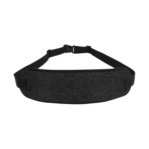 WUYJI Cinturón de seguridad negro para silla de ruedas, engrosado y antideslizante, con hebilla ajustable y hebilla anticaída en la cintura, ideal para personas mayores.