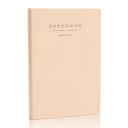 Carnet en cuir souple litchi beige, l'excellence de l'écriture