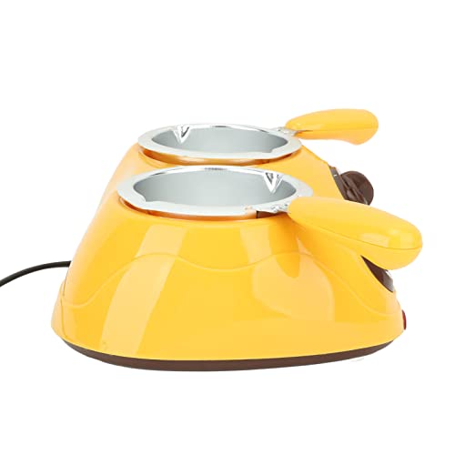 Olla de Fundición de Chocolate Eléctrica Mini Doble Amarilla miniatura 4