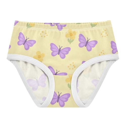 Girls' Underwear Flowers Floral Butterfly Toddle Brief Panties 2-8 Years 20300593