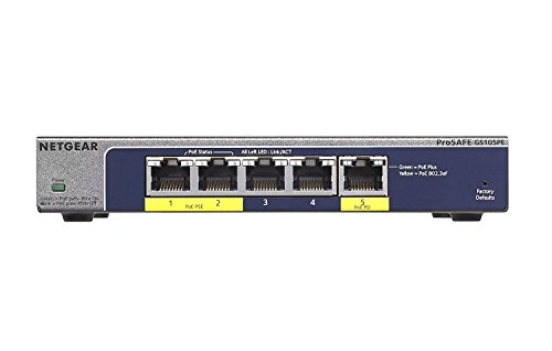 Preisvergleich Produktbild Netgear GS105PE-10000S 5 Port Gigabit PoE Switch