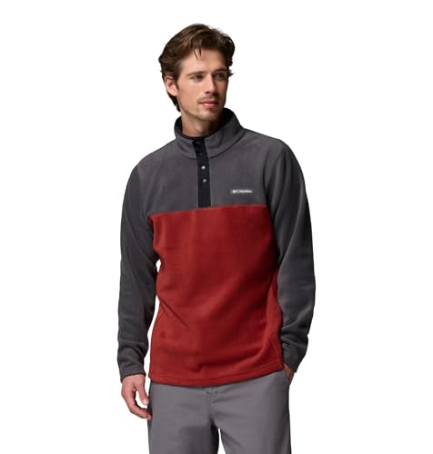 Columbia Steens Mountain Half Snap II für Herren, Red Oxide/Shark, 4XL Tall