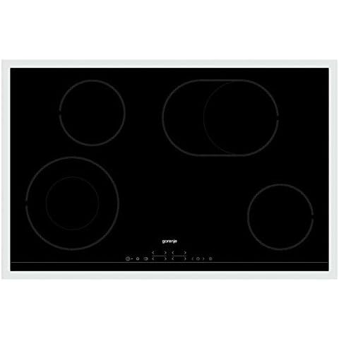 Gorenje ECT 843 BX Kochfeld Elektro/ 80 cm/ Zweikreiszone/ Bräterzone/ TouchControl/ Timer/ Edelstahrahmen Cover