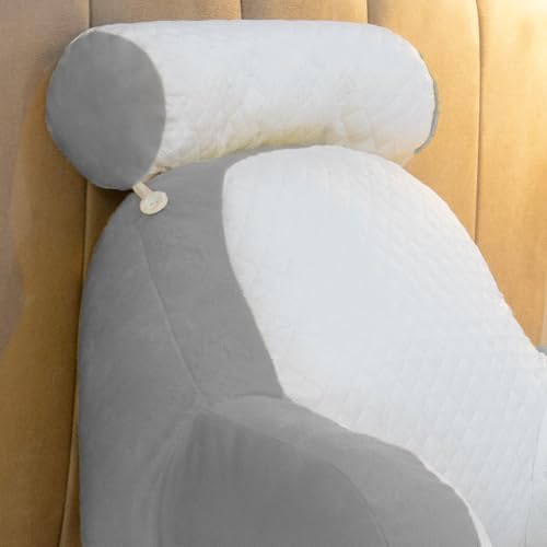 Almofada de Descanso Apoio de Costas Travesseiro multiuso Ergonômico para Leitura, com Apoio de cabe