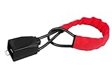 Auto-Lenkrad-Stahlschloss, Sicherheitsgurt-Diebstahlsicherung mit 3 Schlüsseln, Diebstahlsicherung,passend for die meisten Autos und SUVs FüR Auto(Red)