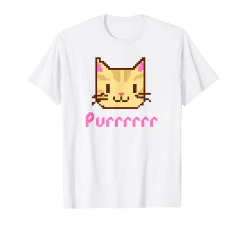 Camisas Pixel Art de 8 bits, KAWAII CAT Camiseta