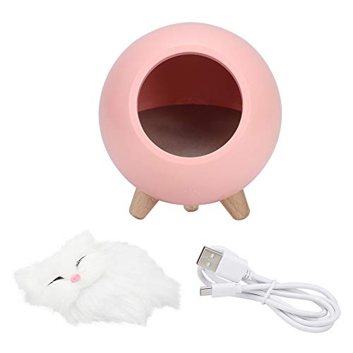 Luz nocturna LED, linda luz nocturna de gato, día de San Valentín, esposa, mamá, adolescente, niña, linda casa de gato, regalo de cumpleaños (rosa), bonita luz nocturna de gato, luz nocturna LED