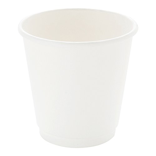 Image of Restaurantware 8 Ounce Paper Coffee Cups, 25 Double Wall Disposable Paper Cups - Leakproof, Recyclable, White Paper Hot Cups, Insulated, Matching Lids Sold Separately (Pack of 2)