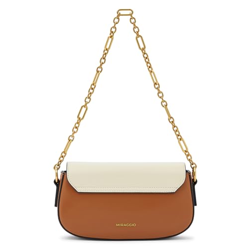 Image of Miraggio Moira Shoulder Bag For Women Stylish With Statement Chain Shoulder Strap | Shoulder Bag For Party & Everyday Use