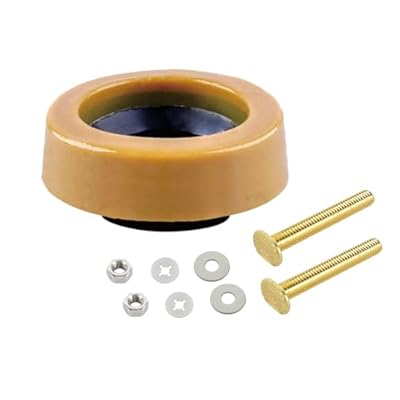 HYDRO MASTER Extra Thick Toilet Wax Ring Kit with Flange and Bolts, Fits 3-inch or 4-inch Waste Lines
