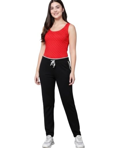 Image of DIAZ Women's Tank Top and Lower Set for Women | Stylish Cotton Co-Ord Set | Sleeveless Top & Jogger Lower for Women |Comfortable Stretchable Fabric 2-Piece Combo Set|women co ord set