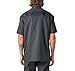 Dickies Flex Relaxed Fit Short Sleeve Work Shirt, Charcoal, S
