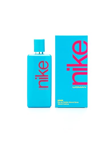 NIKE - Azure, Colonia Mujer, 100 ml, Perfume Formato Spray, Eau de Toilette Natural y Femenina, Aroma Frutal, Fragancia Fresca, Sensual y de Larga Duración