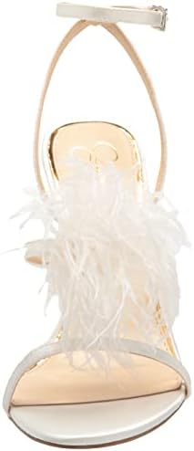 Jessica Simpson Women's Jenee Heeled Sandal, White, 8.5 | Image 1