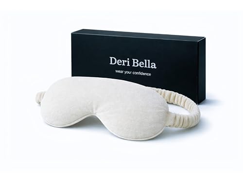 Image of Eye Sleep Mask for Men & Women, Soft Light Blocking Mask with Adjustable Strap, Falalin Non-Woven Cotton Fabric, Comfortable Travel Eye Cover for Home, Flight, Relaxation (White)