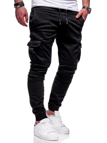 Mens Cargo Pants Casual Hiking Pants Workout Joggers Sweatpants for Men with Pocket3