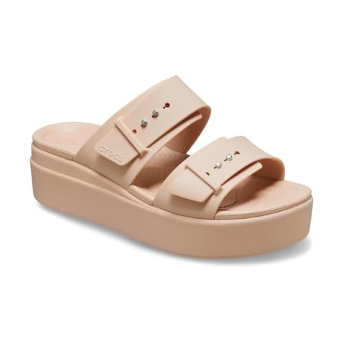 Image of Crocs Women's Brooklyn Buckle Low Wedges