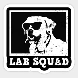Stickers Viny Black Labrador Shirt | Lab Squad Sunglasses Gift, Vinyl Stickers Laptop Cut Stickers Decals for Laptop, Decal Water Bottle Sticker