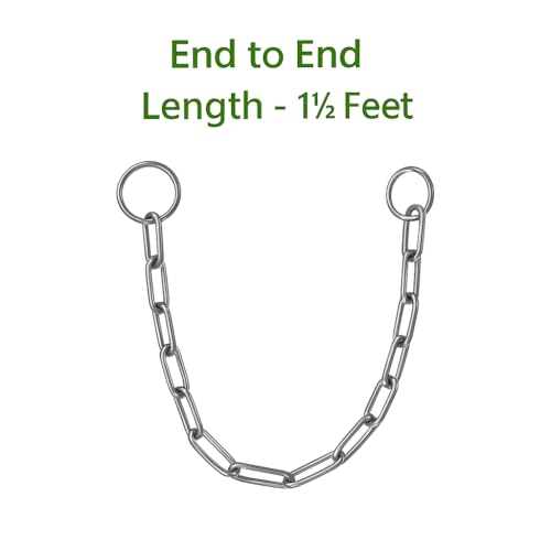Image of Steel Chain for Locking - Small - 1.5 Feet (Pack of 2) - Iron Metal Chain for Lock, Luggage Chain for Train, Cycle Lock Chain, Lock Chain for Gate & Multipurpose Security Use