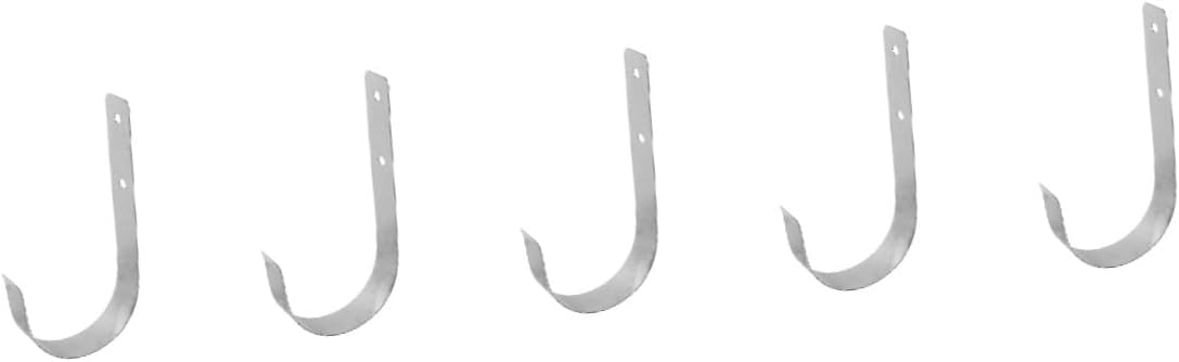 Mobestech 5pcs Life Hanger Rack Swimming Pool Hook for Life Buoys and Compact Design for Easy Outdoor Storage and Installation