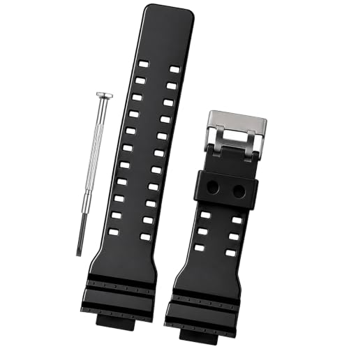 Image of DBLACK ''CDS3'' 16MM Resin Watch Strap / / Best Replacement, Compatible Strap with CASI0 Gshock GD-120, GA-100, GA-110, GA-100C & Other Model Watches