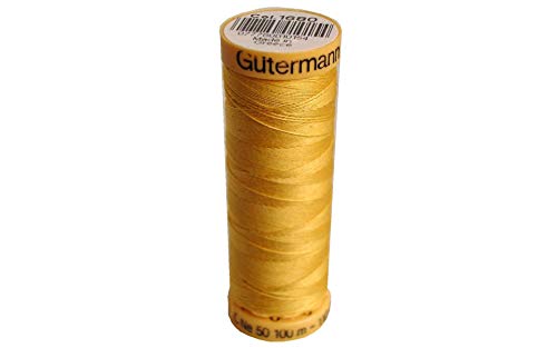 Hilo de Algodón Natural 110 yd Amarillo Oscuro miniatura 1