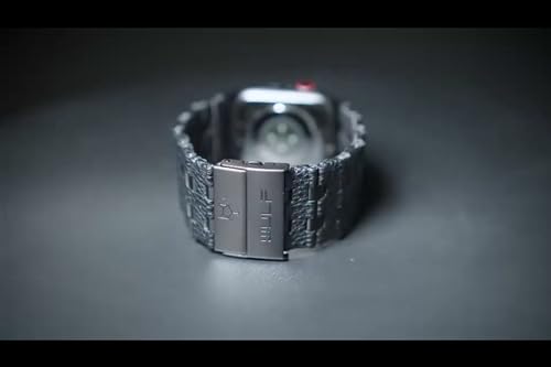 Wulf 304L Stainless Steel & Leather Apple Watch Ultra Band For Men and Women