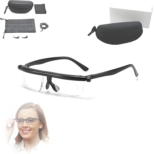 Clear View Pro Adjustable Glasses, Nexoptrics Adjustable Glasses, Clear View Pro Adjustable Reading Glasses for Men and Women(Regular)