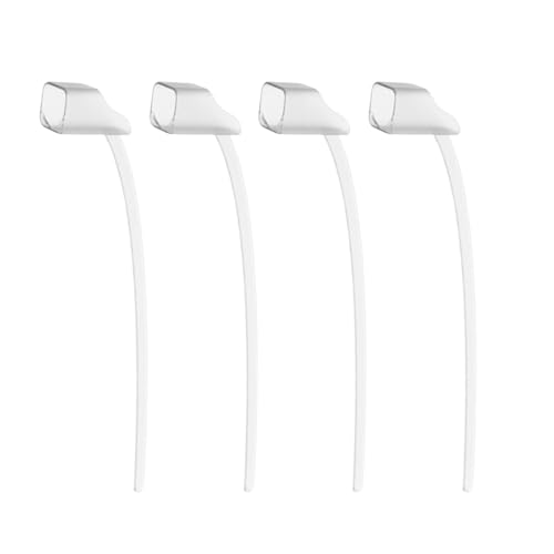 4Packs Hearing Aid Sports Lock Compatible with Oticon 85db,Low Touch and Secure Fit Hearing Aid Ear Grips,Transparent Hearing Aids Retention Tail Accessories,Hearing Aid Connect Clip for Exercise (4)