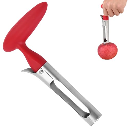 GVSS Vide Pomme Acier Inoxydable 18 cm Rouge, Enleve Trognon Pomm...