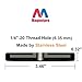 Magnetpro 2 Pieces Strong Rubber Coated Mounting Magnets Anti-Scratch & Anti Corrosion, Over 120 LB Adhesive Power, with 1/4
