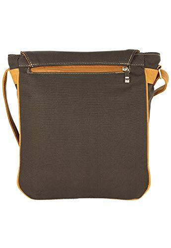Bolsa Lenna's Prem Transversal de Lona L068 Café