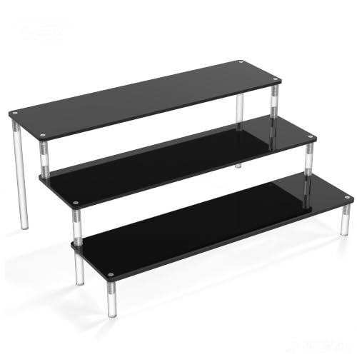 Acryl Schwarz Riser Display Regal Ständer für Amiibo Funko Pops Figuren