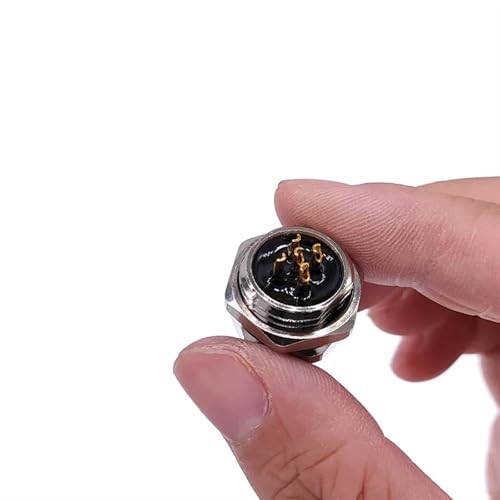 Conector sensor M12 de 5 pines con acoplamiento roscado seguro 7