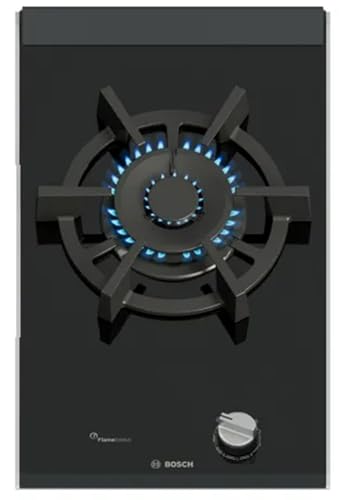 PRA3A6I10 - Placa de gas 1 fuego 30 x 52 cm, color negro