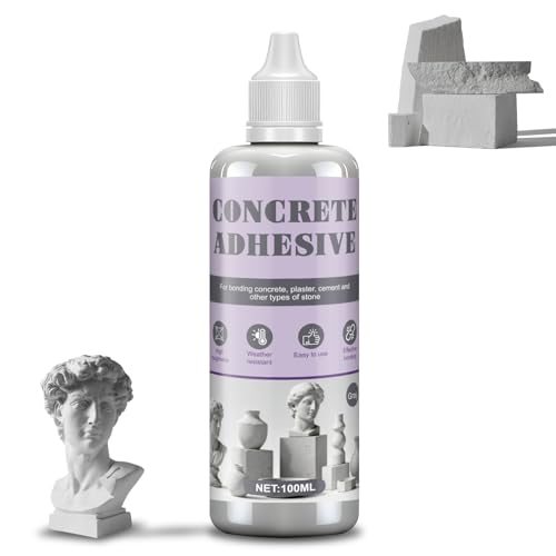 AllisWay Colle Ceramique, Colle Marbre, Gris, Réparation Pierre & Beton, Adhésif Puissant pour le Collage du Béton, Plâtre, Marbre, Ciment et Autres Matériaux...