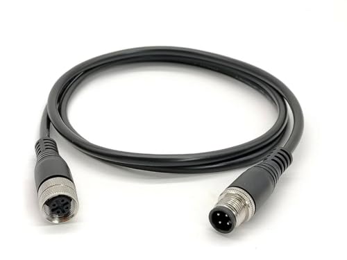 Câble M12 4 broches connecteur étanche code A mâle femelle rallonge 2m