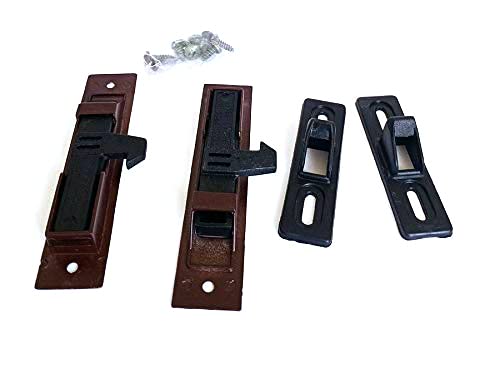 Aluminium Sliding Window Concealed Lock (2 Pcs) (Maroon)-picture-14
