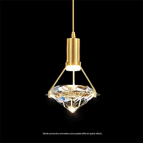Suspension cristal LED pour remplacer les lampes de chevet et gagner de la place
