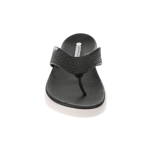 Image of Skechers On The Go Go Walk Flex-Eve Women's Sandal, 6 B(M) US, Black-White