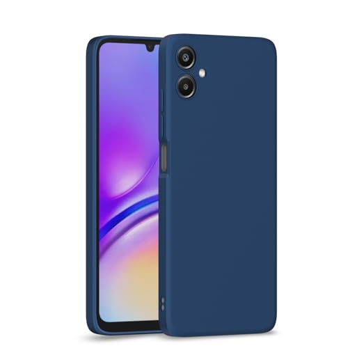 Image of Outlouders Back Cover for Samsung Galaxy A06 | Camera Protection | Durable Soft Matte Silicone Bumper Case (Blue)