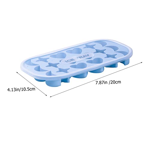 Dos bandejas de silicona para cubitos de hielo reutilizables miniatura 2