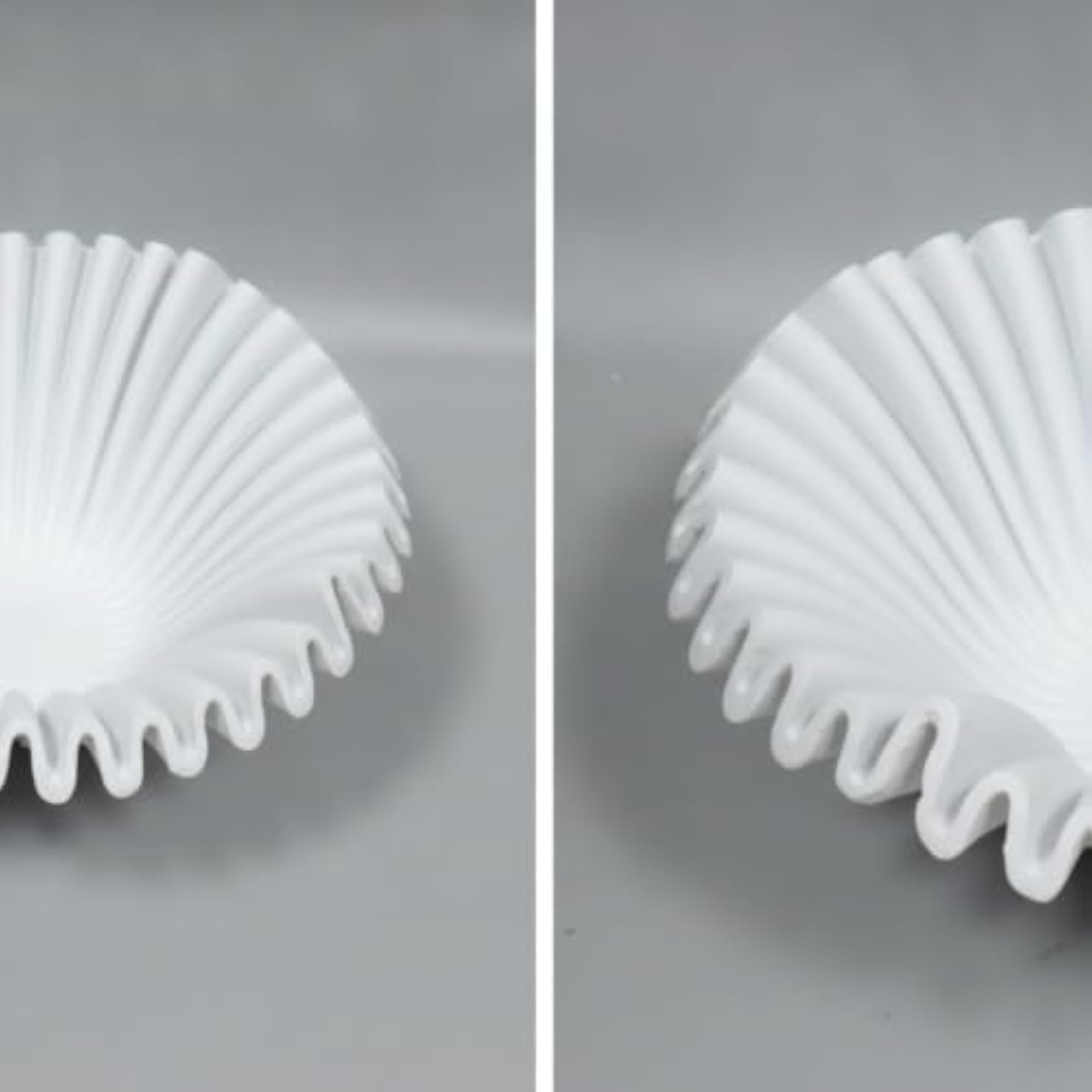 Sculptural Wave-Ribbed Resin Tray, Elegant Table Decor