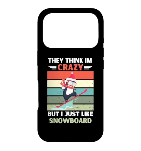 �y���M�� They Think Im Crazy But I Just Like �X�m�[�{�[�h �X�}�z�P�[�X iPhone 17 Pro �p