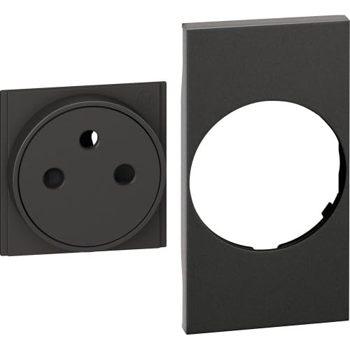 Bticino BTKG55F | Living Now enjoliveur 2 modules prise FR noirLiving Now enjoliveur 2 modules prise FR noir