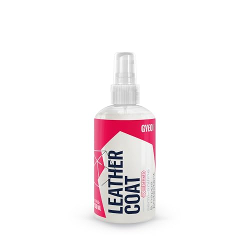 Gyeon Leather Coat Car Leather Protector Invisible Hydrophobic Ceramic Coating Liquid for Upholstery UV Protection Stain Repellent Easy Dye Removal Durable Leather Shield Detailer Interior Use