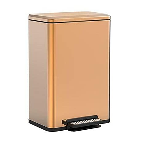 RawQF 8 Gallon Kitchen Step Trash Can Stainless Steel